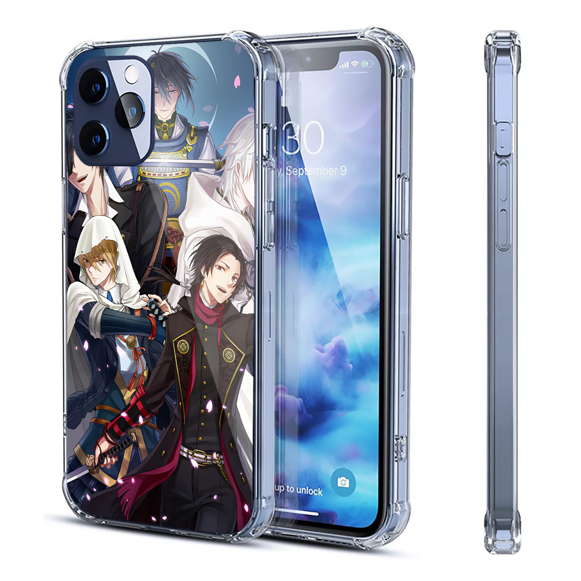 （画像用） 刀剣乱舞 Touken Ranbu 【iPhone 12シリーズ対応】透明スマホケース（クリアソフトケース）